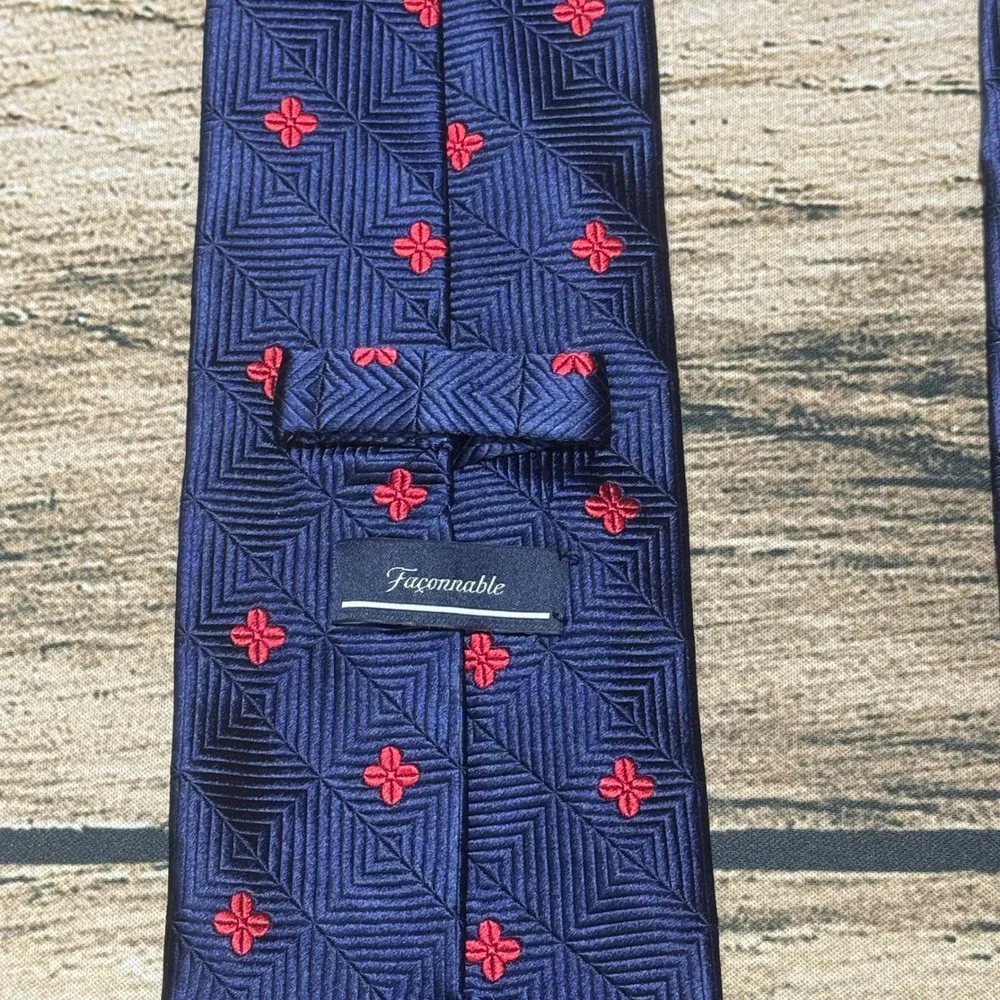 Faconnable silk necktie